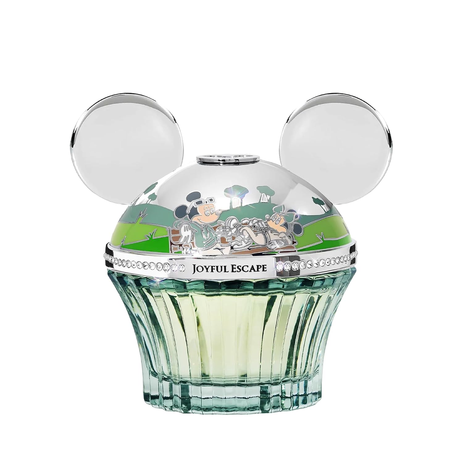House of Sillage Joyful Escape Mickey Mouse Parfum | Disney × House of Sillage Mickey & Friends Limited Edition, 75ml French Glass Flacon with Swarovski® Crystals