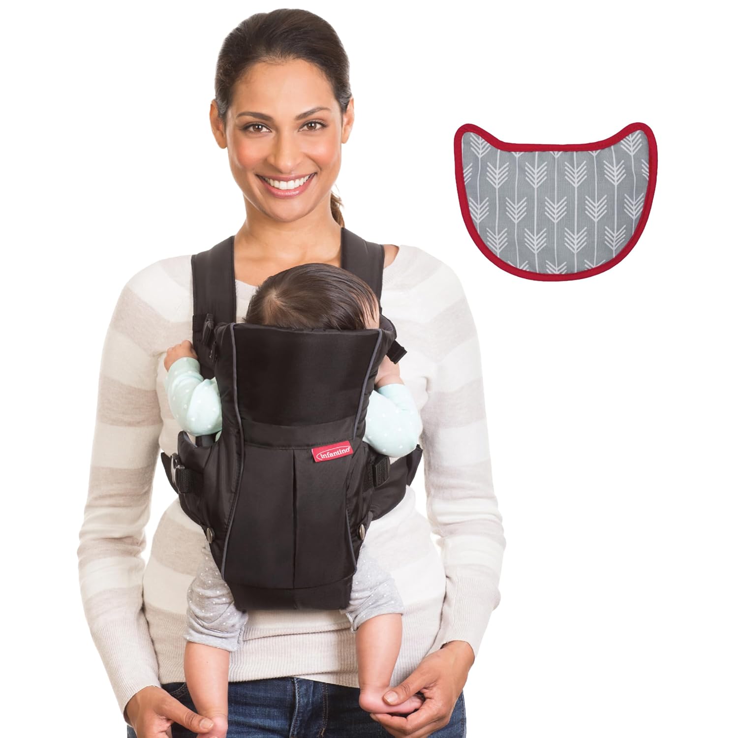 Infantino Swift Classic Carrier with Pocket, 2-Way Carry, Black