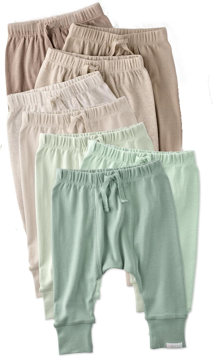 Jordan 8-Pack Jogger Baby & Toddler Pants 100% Organic Cotton Bottoms for Boys & Girls