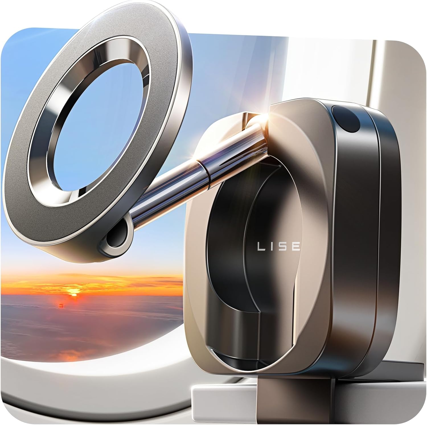 LISEN Airplane Travel Essentials for Women Men Magnetic Phone Holder for Desk Phone Mount for Kitchen Utensils Cook’s Tool Sets Cruise Essentials 2026 Travel Accessories Flying Long Flight Gadgets