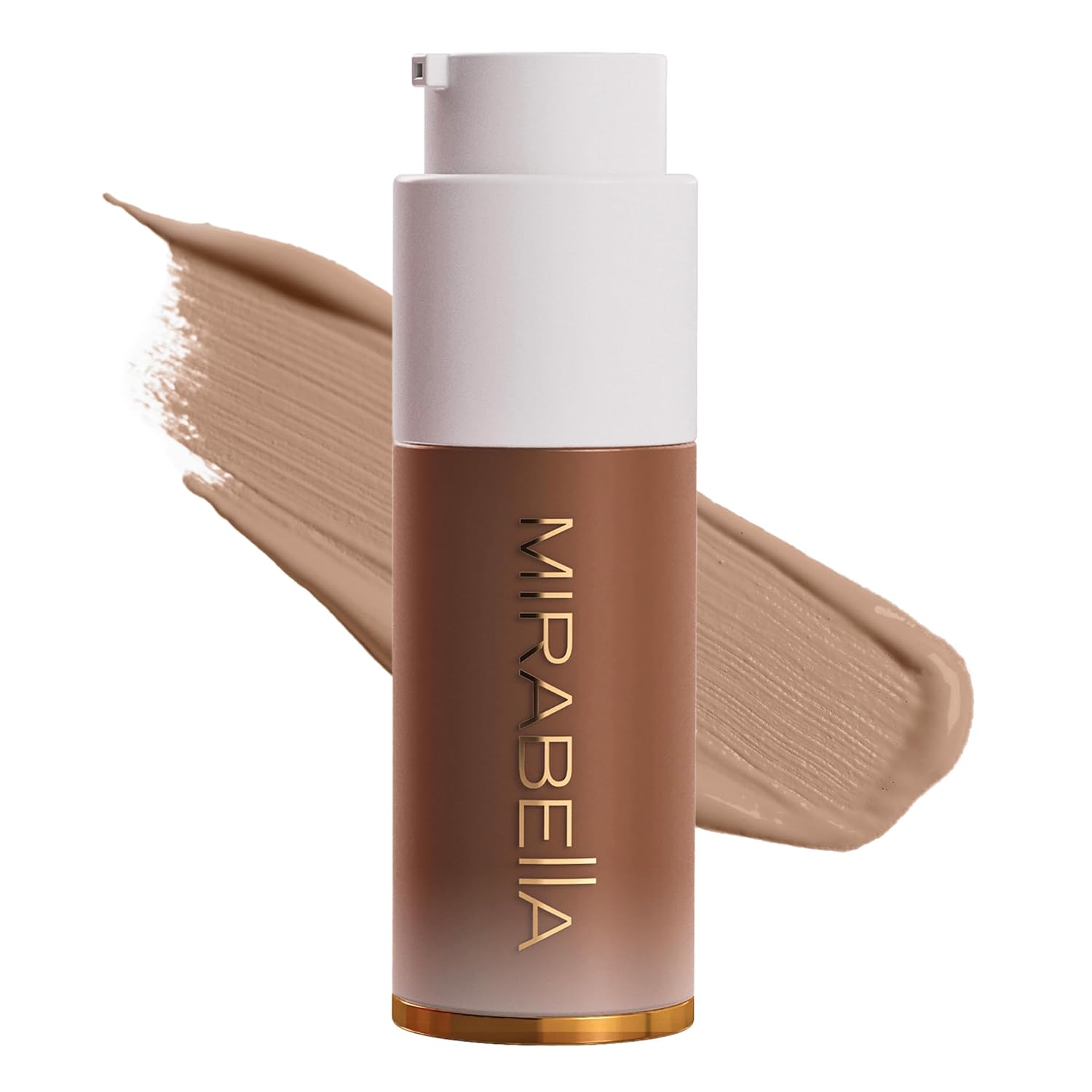MIRABELLA – Invincible for All HD Liquid Foundation, Moisturizing Face Products for All Skin Types, Full-Coverage Lightweight Foundation Makeup, Moisturizing & Hydrating Beauty Care, Deep D210