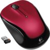 Logitech Laser Wireless Mouse-Wireless Laser Mouse, 2-1/2″x-4-1/2 x1-3/4, Red