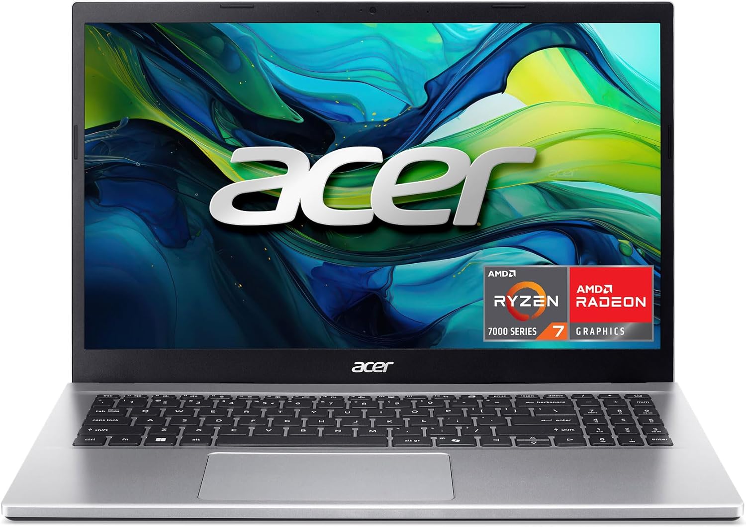 Acer Aspire Go 15 AI Ready Laptop | 15.6″ FHD (1920 x 1080) IPS Display | AMD Ryzen 7 7730U | AMD Radeon Graphics | 16GB DDR4 | 512GB PCIe Gen4 SSD | Wi-Fi 6 | Windows 11 Home | AG15-42P-R9FW