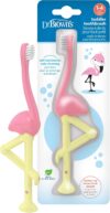 Dr. Brown’s Baby and Toddler Toothbrush, Flamingo 1-Pack, 1-4 Years