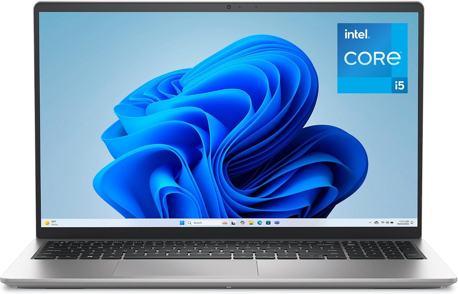 Dell 15 Laptop DC15250-15.6-inch FHD (1920×1080) 120Hz Display, Intel Core i5-1334U Processor, 16GB DDR4 RAM, 512GB SSD, Intel UHD Graphics, Windows 11 Home, Onsite Service – Platinum Silver