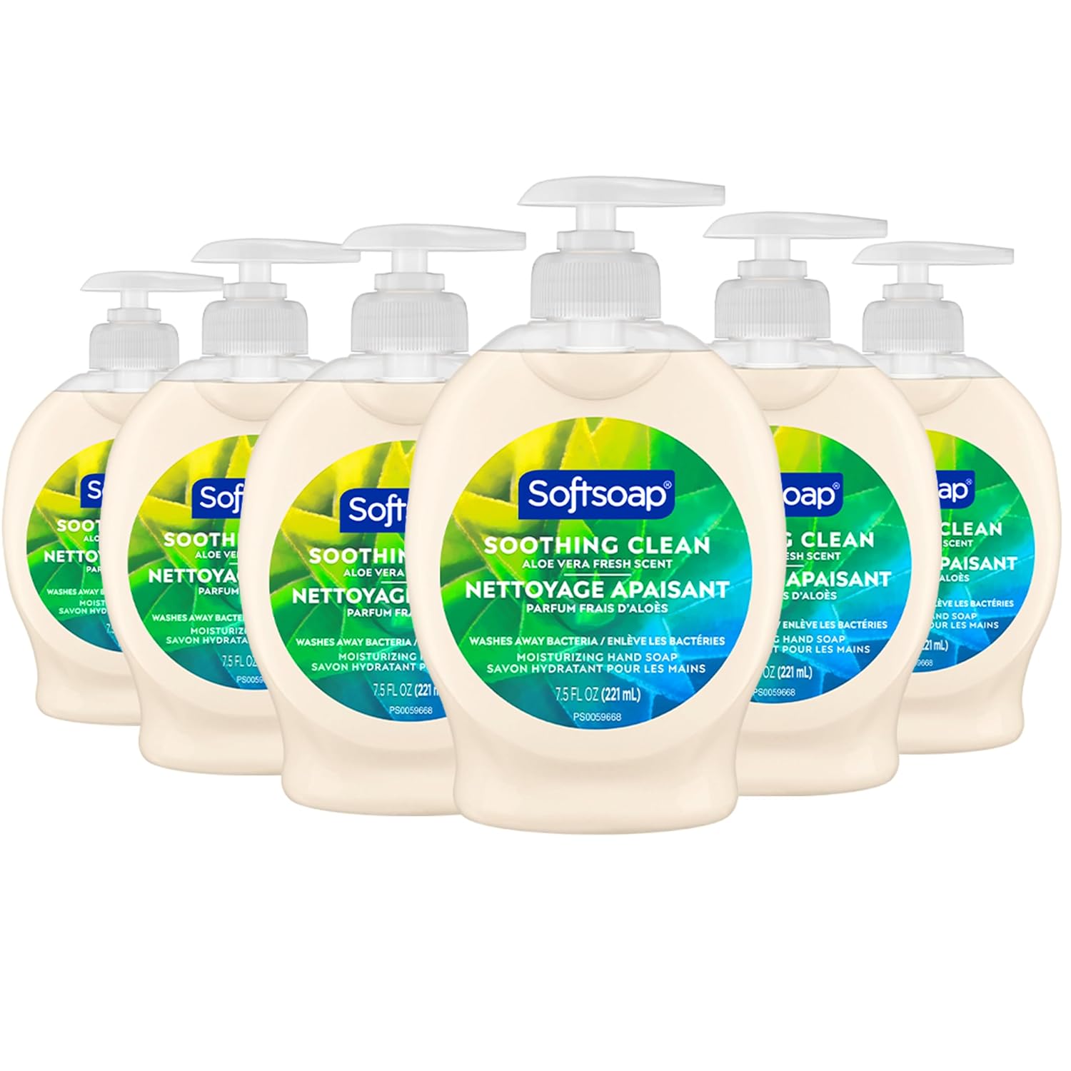Softsoap Moisturizing Liquid Hand Soap, Soothing Clean Aloe Vera – 7.5 Fl Oz (Pack of 6)