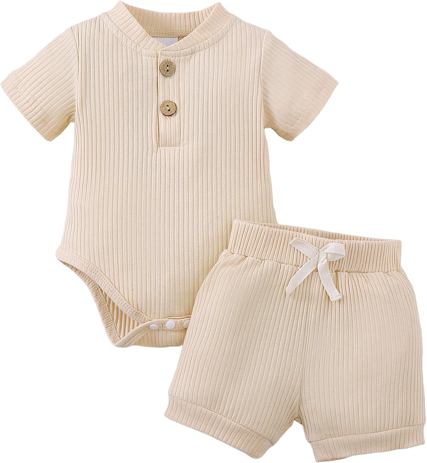 Jecson Newborn Boy Clothes Baby Boy Outfits Set Baby Boy Summer Clothes Soft Cotton Short Sleeve Top and Shorts for 0-18M
