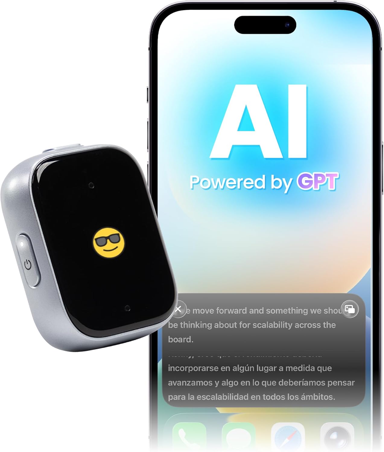 iFLYTEK P1 AI Voice Recorder, Wearable AI Recorder, AI Transcribe & Summarize, Real-Time Translation, Ultra-Light & Portable, Cloud Storage, Privacy, Long Battery, Quick Charge