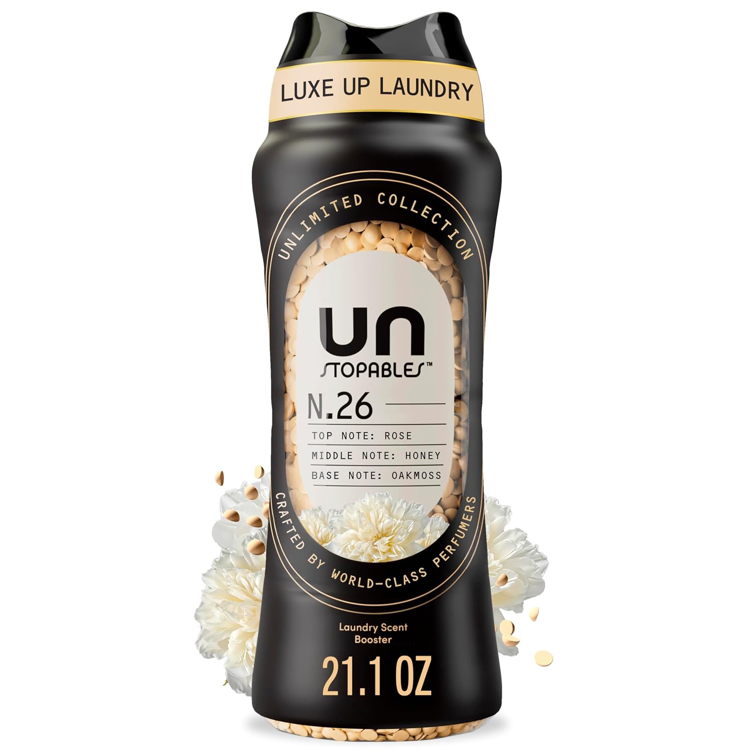 Downy Unstopables Unlimited Collection In Wash Laundry Scent Booster Beads, No. 26, Fine Fragrance, Long Lasting Fresh Scent Beads, 21.1 oz