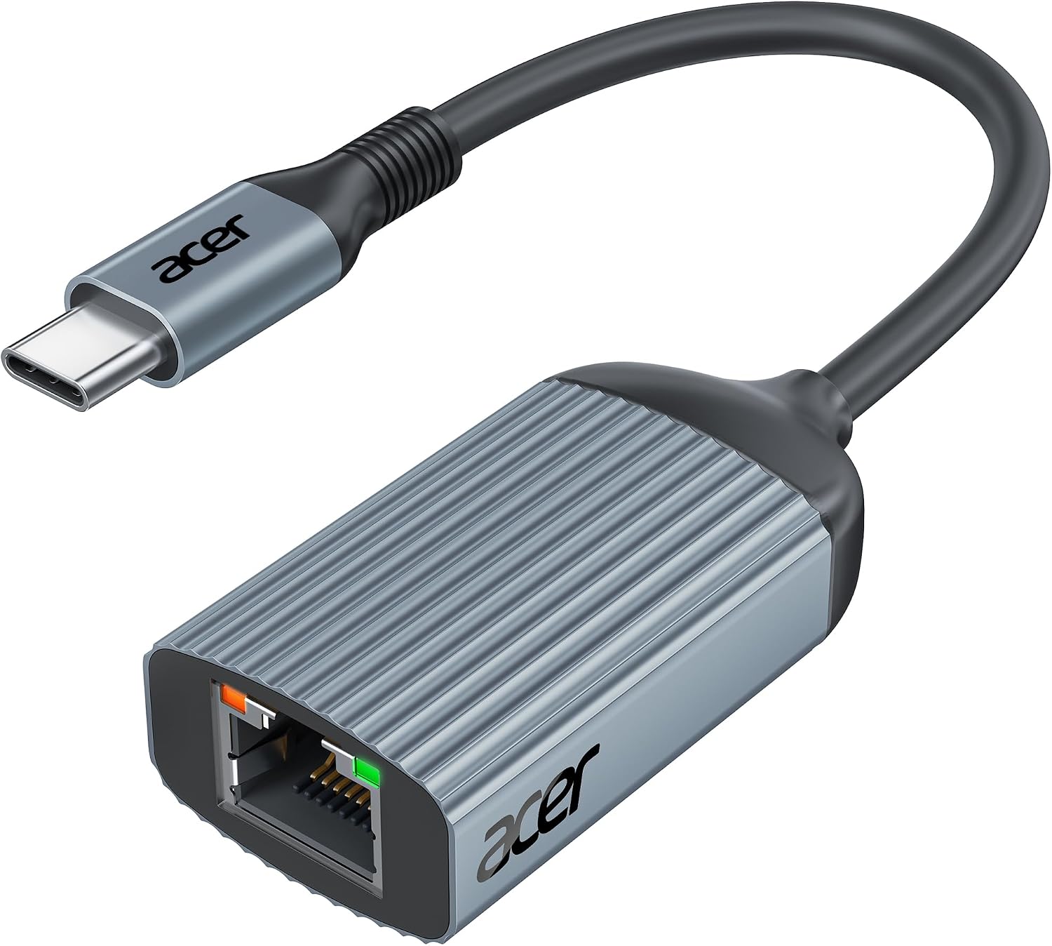 Acer USB C to Ethernet Adapter, Plug and Play RJ45 to Type C Network Dongle(Thunderbolt 3/4 Compatible), 1Gbps Aluminum USB-C LAN Adapter for Laptop, MacBook Pro/Air, iPad Pro, iPhone 15/16, Dell XPS