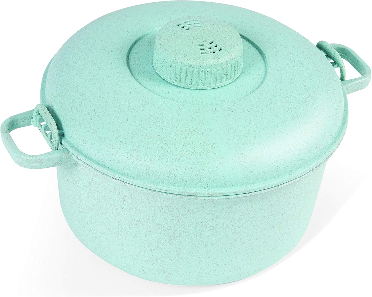 Handy Gourmet Eco Friendly Microwave Pressure Cooker – Easy Microwave Cooking – Easy & Fast Microwave Cookware for Rice, Chicken, Pasta, and More – Non-Toxic & Bio-degradable Material (Teal)