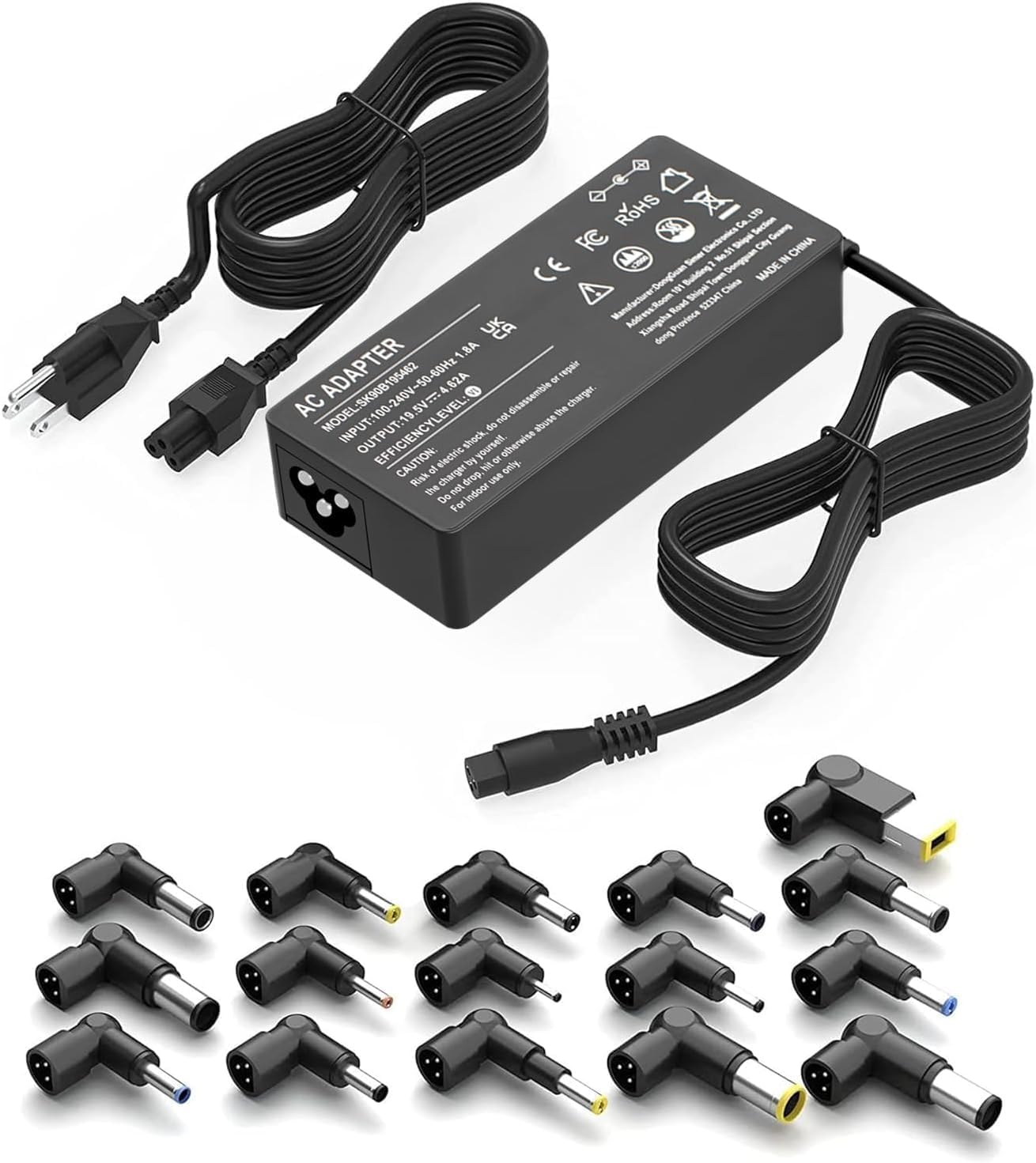 SZGUDULO 90W Universal AC Adapter Laptop Charger Compatible with Dell HP Acer Asus IBM Sony Fujitsu Gateway Notebook Ultrabook Chromebook Power Supply Cord with 16 Tips