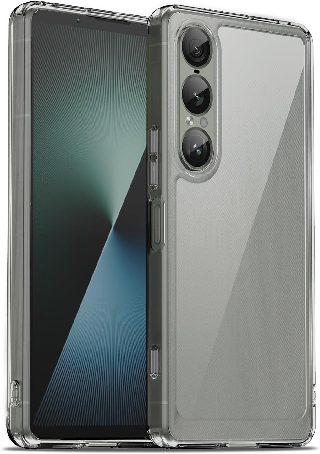 Case for Sony Xperia 1 VII, Military Grade Drop Protection Phone Case, Yellowing Resistant, Anti-Scratch Hard PC Back, Shockproof Hard Ultra-Thin Protective Cover, Clear
