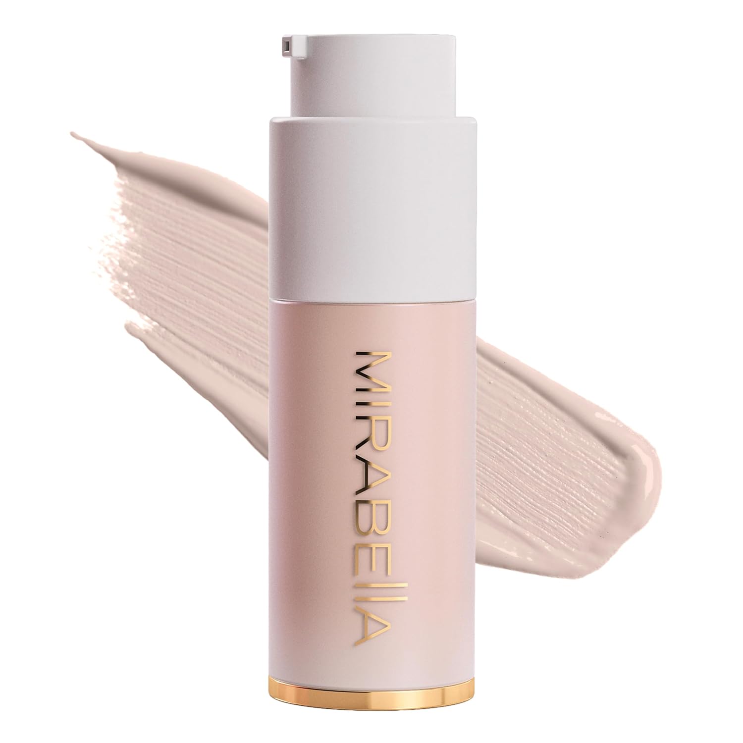 MIRABELLA – Invincible for All HD Liquid Foundation, Moisturizing Face Products for All Skin Types, Full-Coverage Lightweight Foundation Makeup, Moisturizing & Hydrating Beauty Care, Porcelain P00