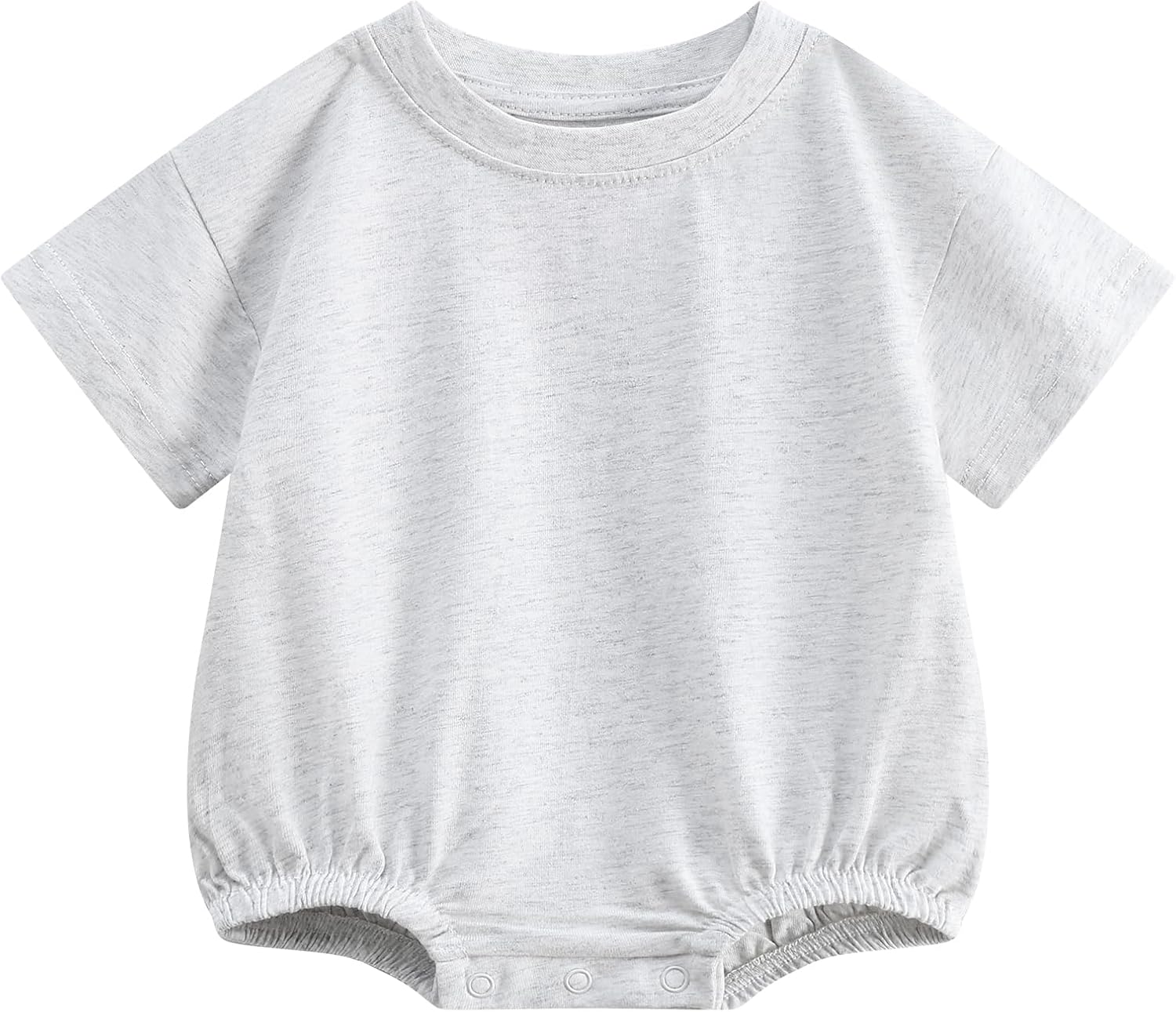 Bafeicao Baby Boy Girl Bubble Romper Organic Cotton Infant Summer Oversized Toddler T-Shirt Bodysuit Short Sleeve