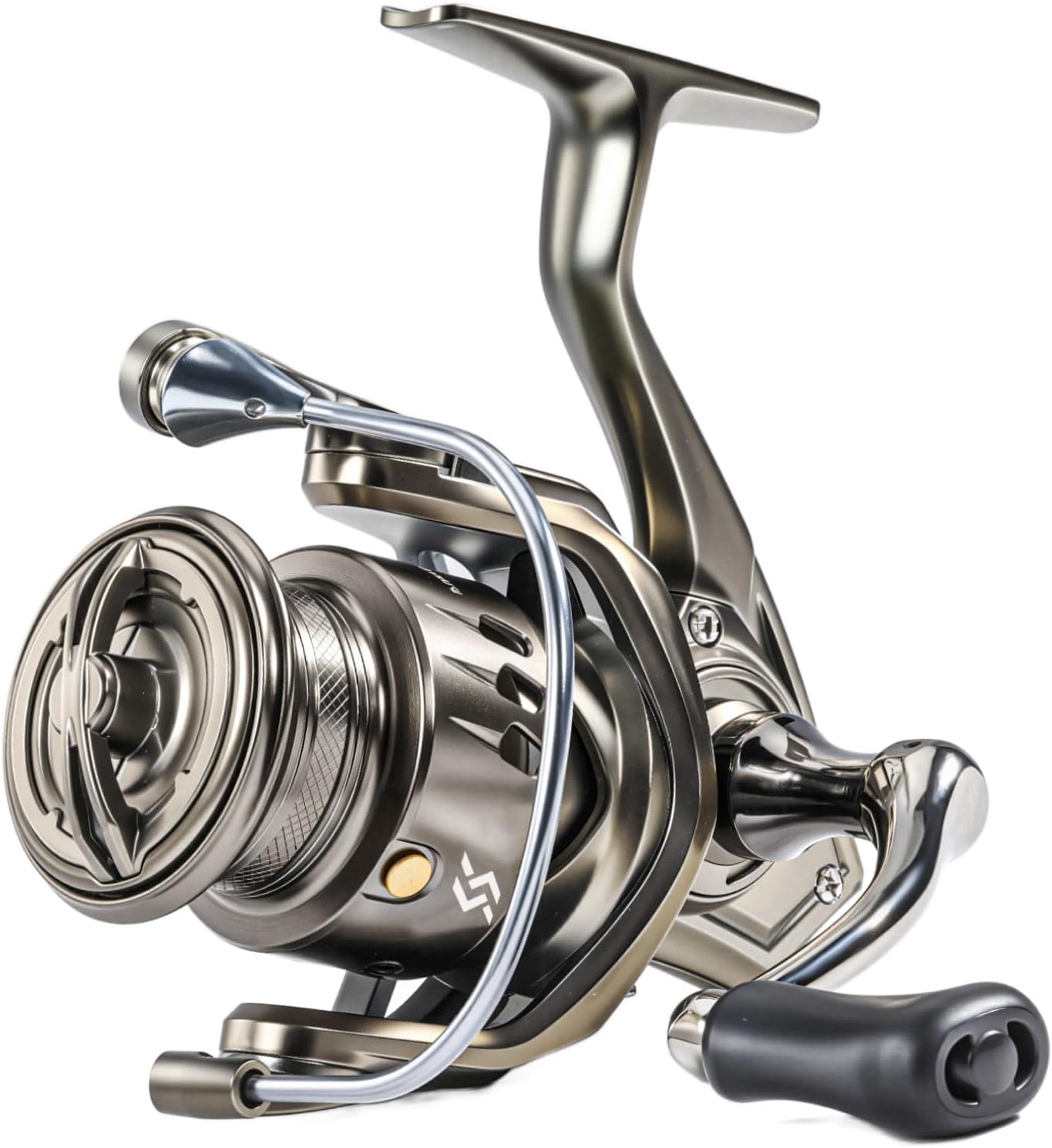 Sougayilang Spinning Reel – 5.2:1 Gear Ratio, 12+1 Bearings Freshwater Saltwater Fishing Reel, Ultra-Smooth CNC Aluminum Spool, Lightweight & Powerful for Bass Trout Salmon