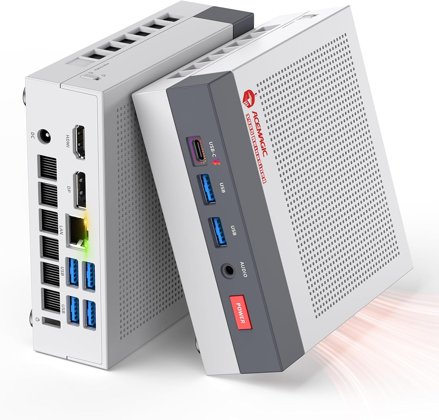 ACEMAGIC Retro X3 Mini Gaming PC Ryzen 7 H 255 54W AMD Radeon 780M 12CU GPU 16GB LPDDR5 1TB NVME SSD Mini PC Windows 11 Pro/PCIe4.0/DP2.0/8K USB4/WiFi6E/Small Desktop for Business Office Home