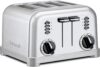 Cuisinart Toaster, Extra-Wide Slots, Stainless Steel, 4-Slice | CPT-180P1, bagel, pastry & bread toaster with defrost/reheat functions, 6-setting browning dials & a slide-out crumb tray