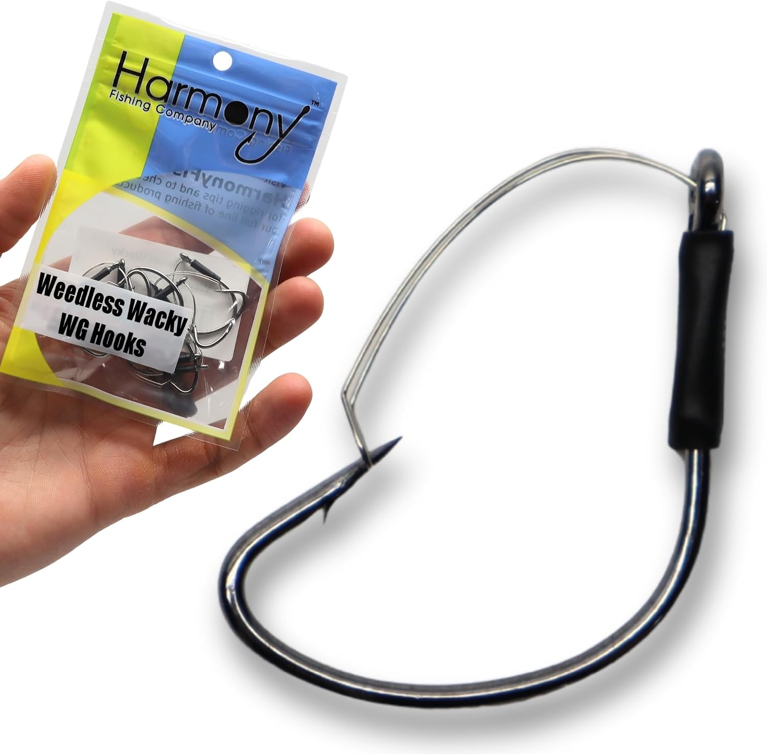 Harmony Fishing – Razor Series Wacky Weedless WG Hooks – The Ultimate Bass Fishing Hooks for The Wacky Rig & Neko Rig