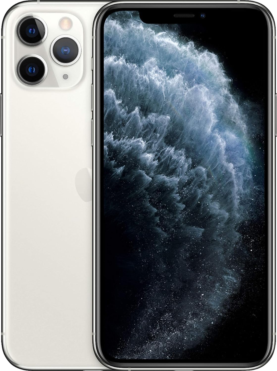 Apple iPhone 11 Pro Max, 64GB, Silver – Unlocked (GSM Only) (Renewed)