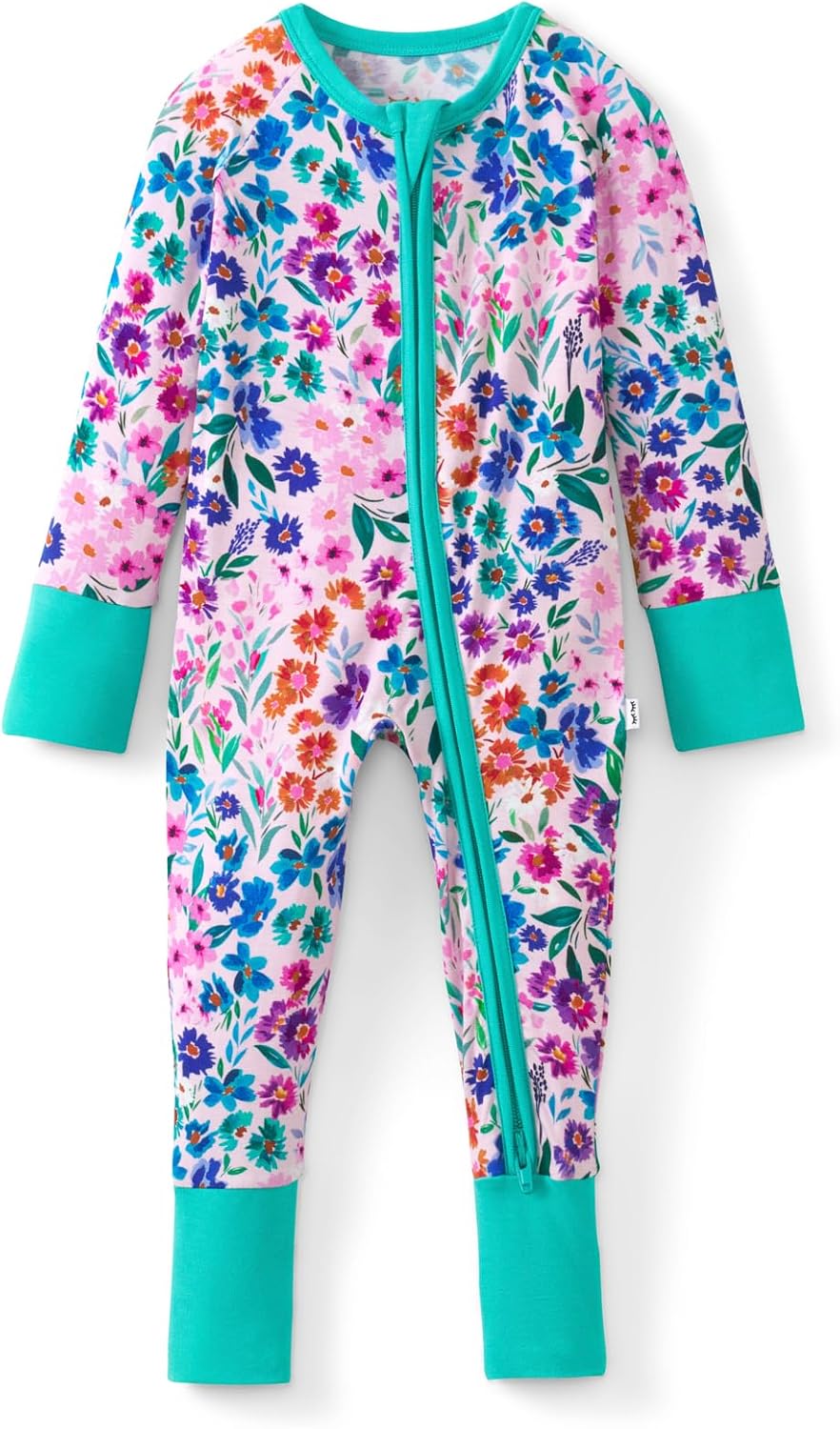 Little Sleepies Pajamas for Baby Boys & Girls, Viscose from Bamboo Baby Pajamas, Sleepers, 2-Way Zipper PJs