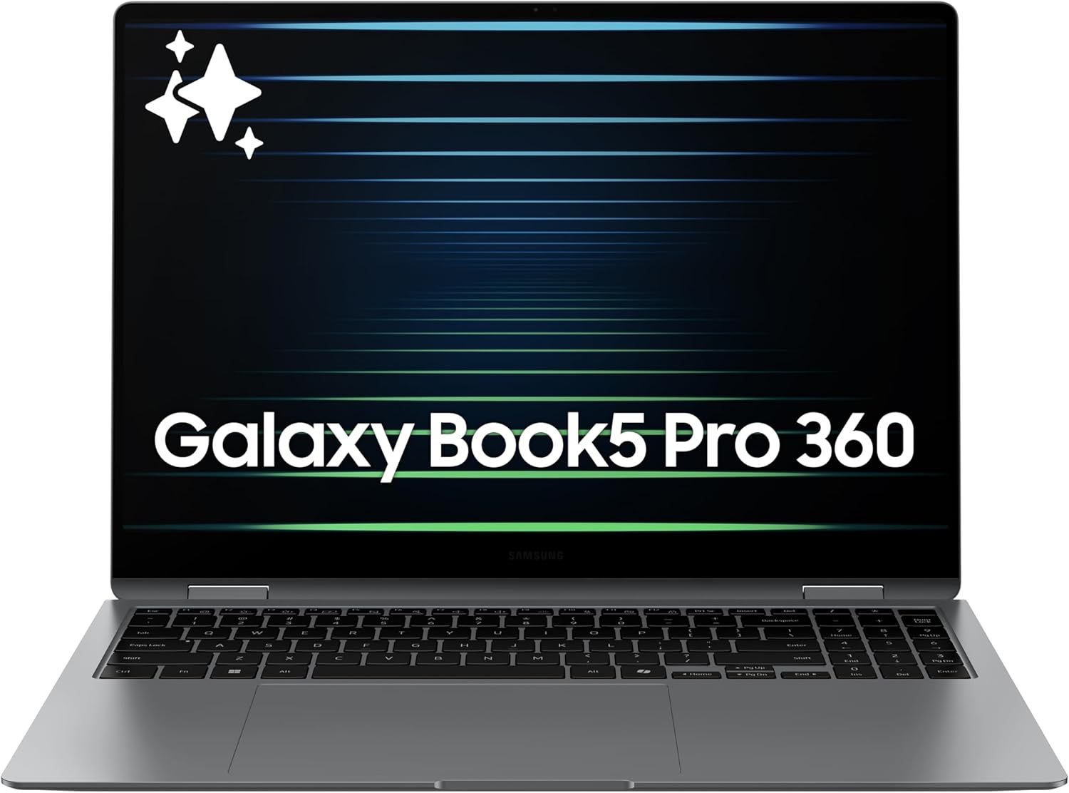 Samsung 16” Galaxy Book5 Pro 360 Copilot+ PC, AI Computer, Intel Core 7 Ultra Processor, 3K AMOLED (2880×1800) Touchscreen, S Pen,120Hz, Dolby Atmos, Student Laptop, Lightweight, All-Day Battery Life