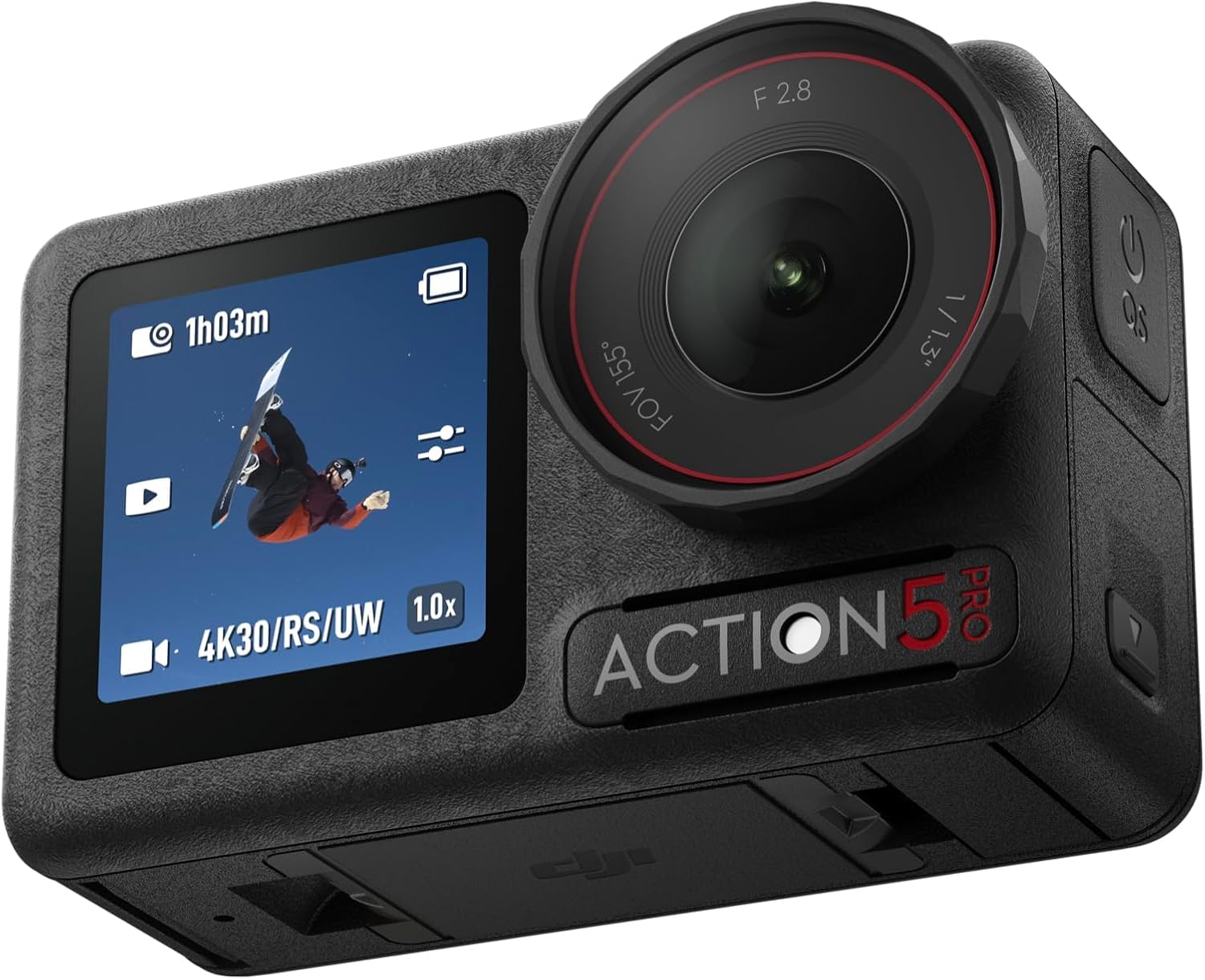 DJI Osmo Action 5 Pro Essential Combo, Waterproof Action Camera with 1/1.3″ Sensor, 4K/120fps Video, Subject Tracking, Stabilization, Dual OLED Touchscreens, 47GB Built-in Storage, Vlogging Camera