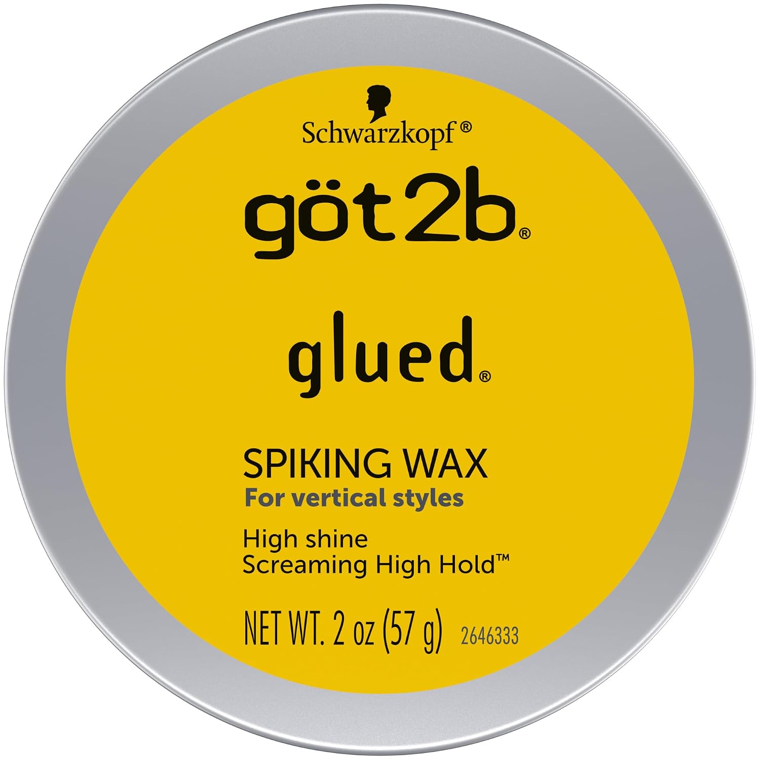 Got2b Glued Spiking Hair Wax, Fierce Holding Power, 2 oz