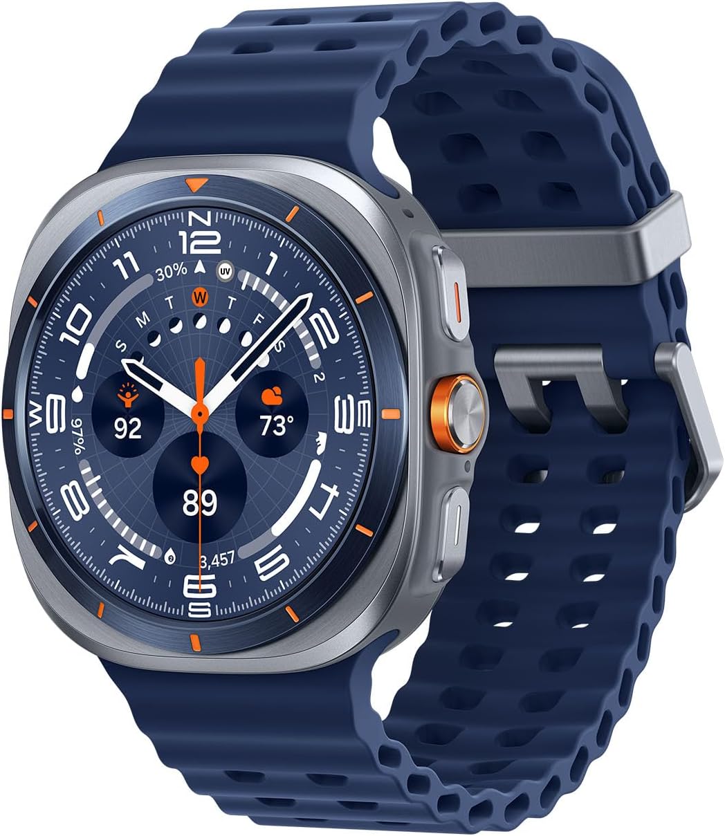 Samsung Galaxy Watch Ultra (2025), Titanium Blue, 47mm, LTE Smartwatch | Titanium Casing, Advanced Sleep Coaching, Running Coach, Energy Score, Heart Rate Tracking, GPS [US Version, 2 Yr Warranty]