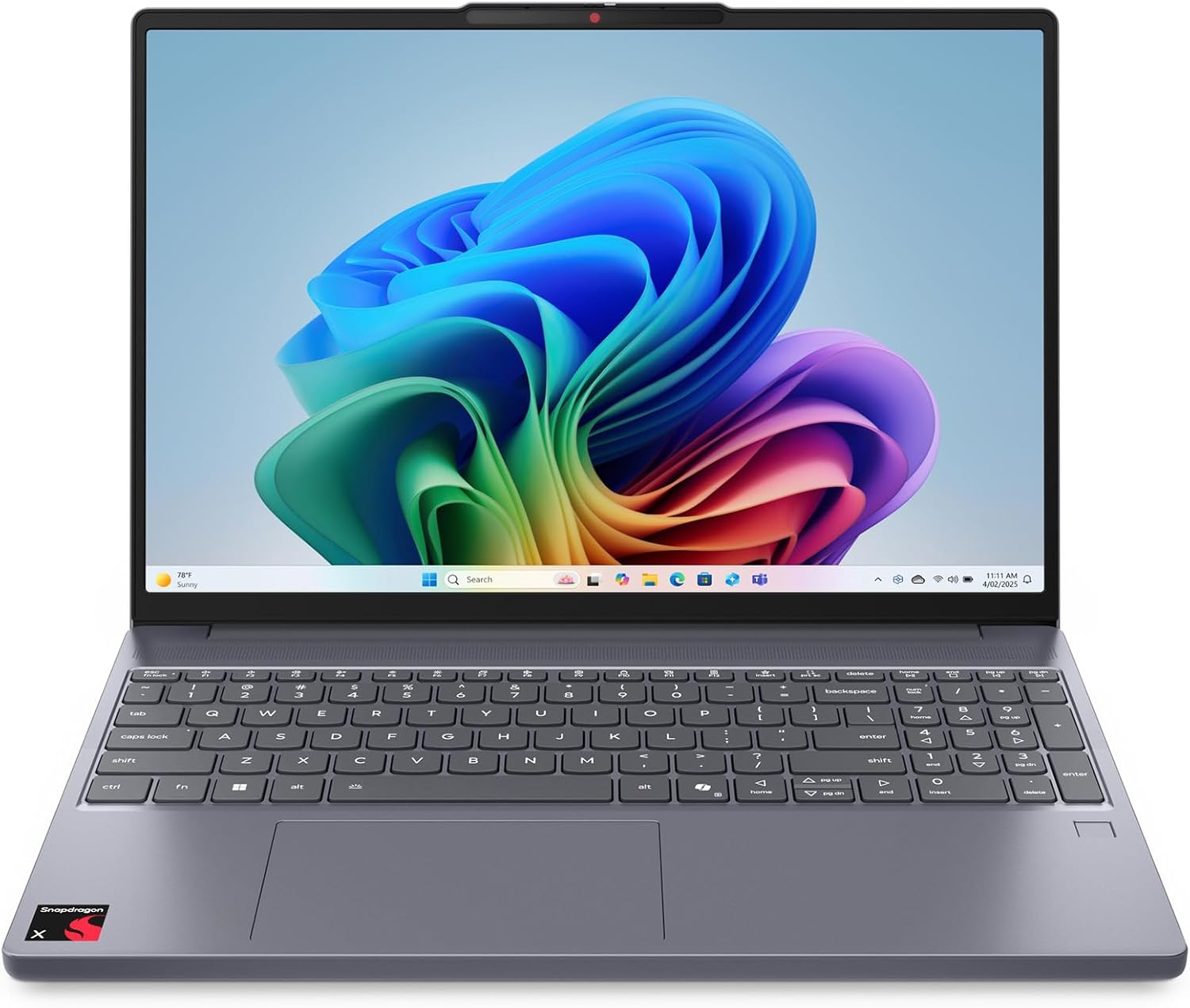Lenovo IdeaPad Slim 3X – 2025 – Everyday AI Laptop – Copilot+ PC – 15.3″ WUXGA Display – 16 GB Memory – 512 GB Storage – Snapdragon® X – Luna Grey