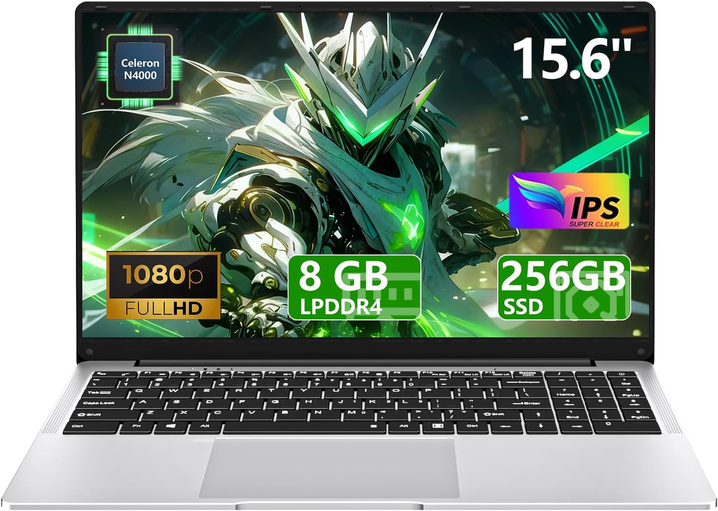 15.6″ Laptop Computer DDR4 8GB RAM 256GB SSD,traditional laptop computers with N4000 (Up to 2.60 GH) 15.6 Inch FHD Display 1920*1080,Lightweight Lap top-For Students/Commuters/Business Professionals