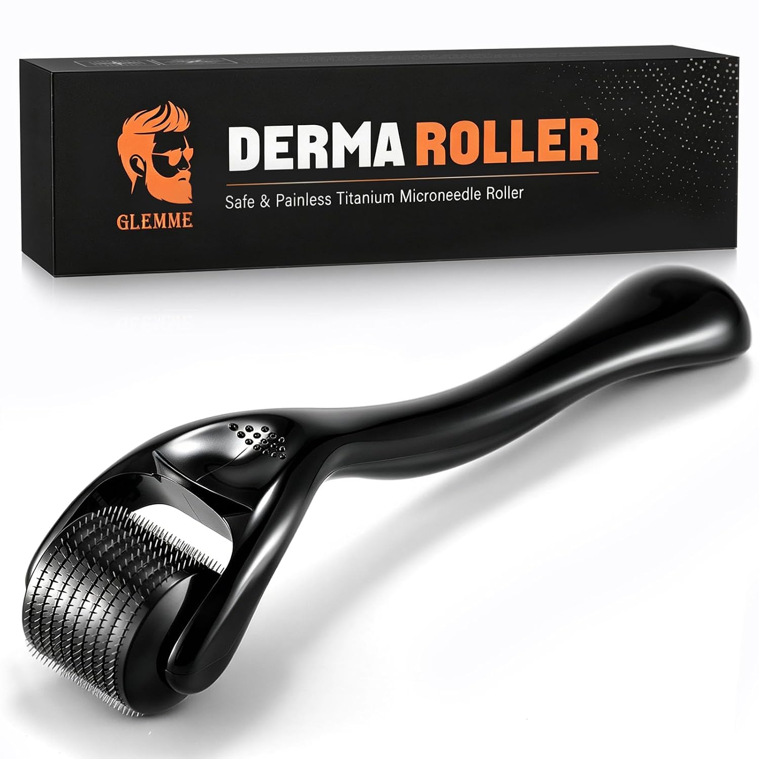 Microneedle Derma Roller for Hair Beard Face Skin 0.25mm Beard Roller Microneedling Roller, Microneedle Roller 0.25mm for Men Women Home Use