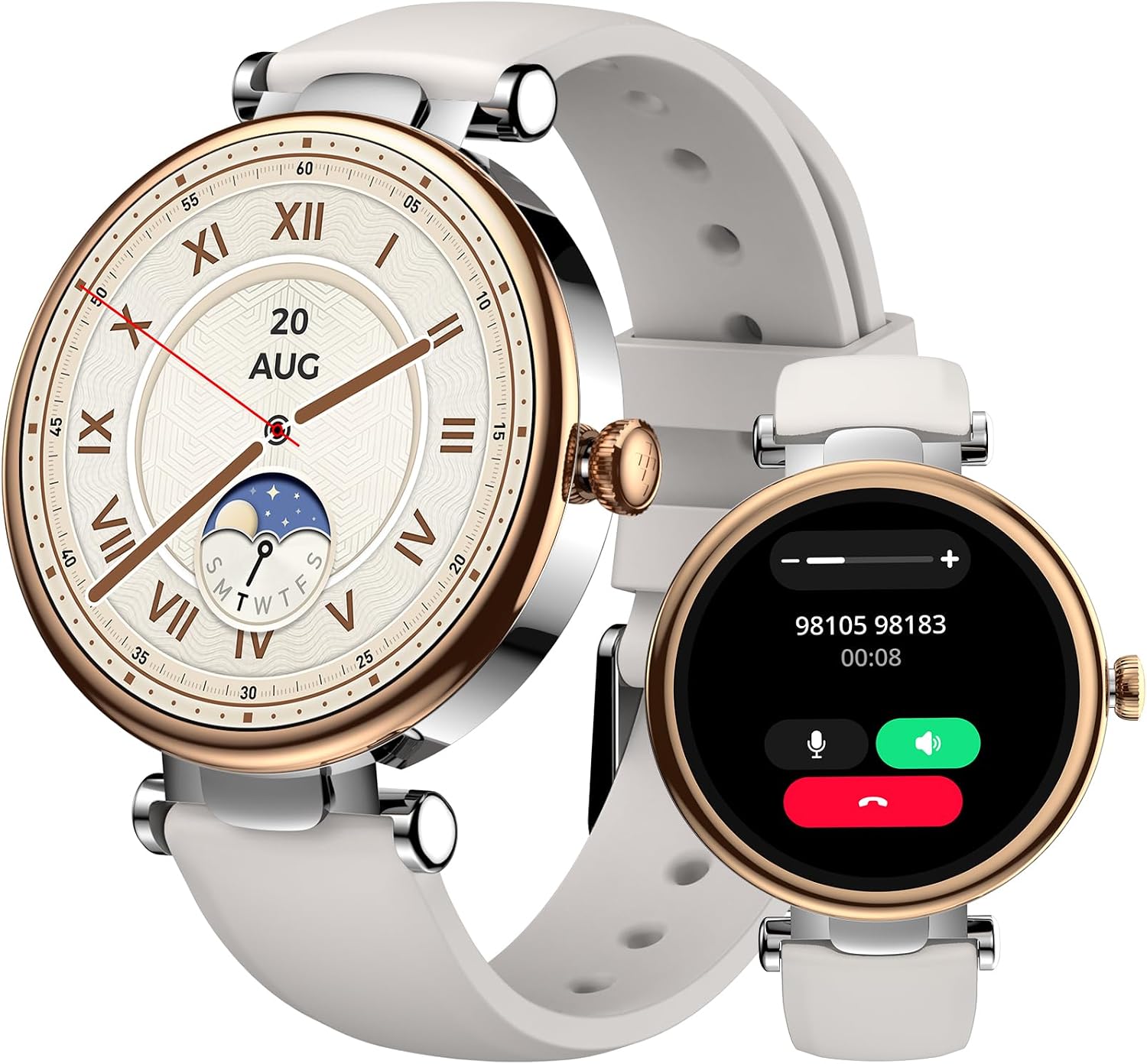 TOZO S8 AMOLED Smart Watch for Women Men, Fitness Tracker with Bluetooth Calling & Notifications, 3ATM Waterproof, Sleep & Stress Tracking, 100+ Sports Modes, 200+ Watch Faces, for Android iOS