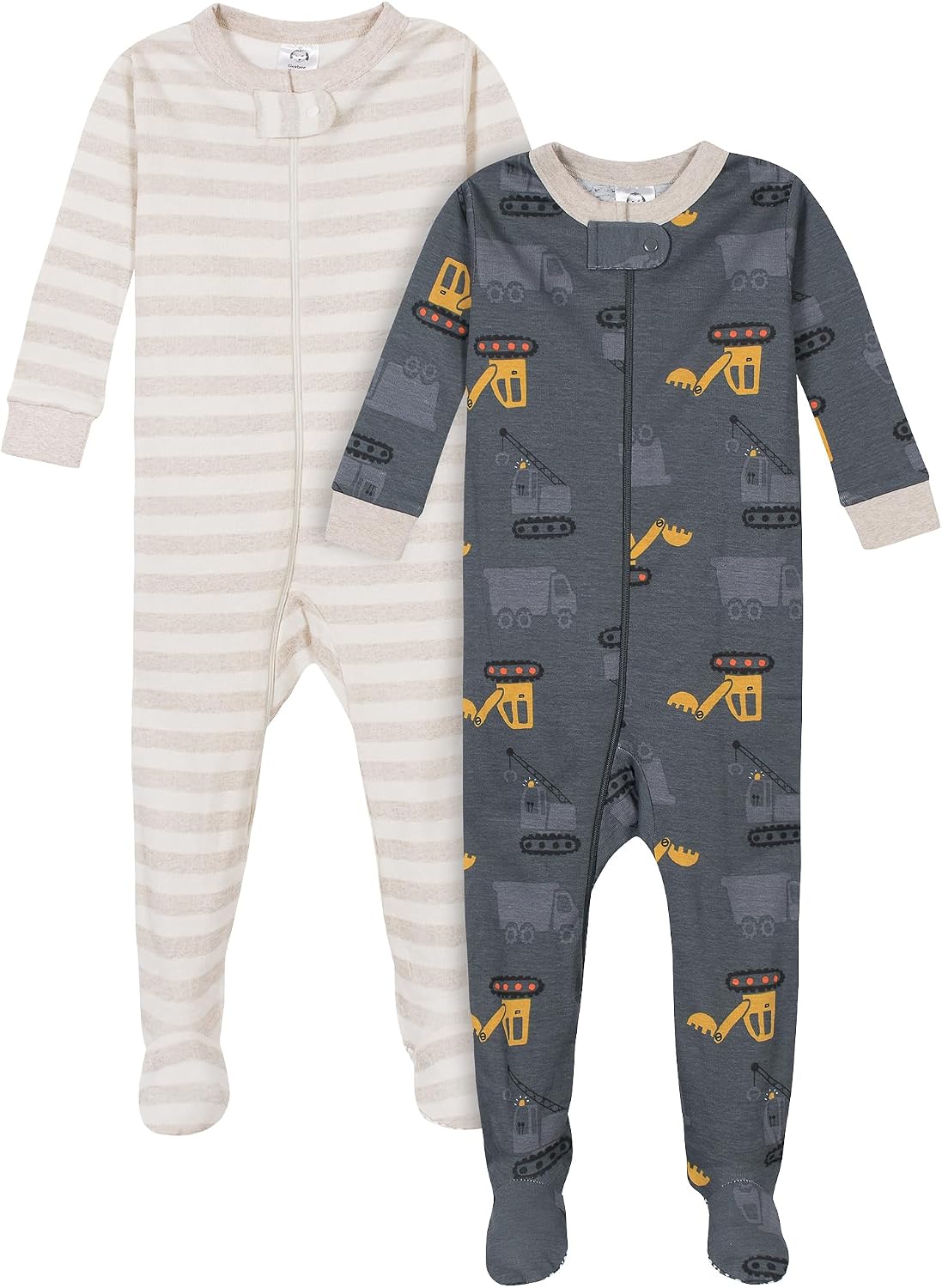 Gerber Baby Boys 2-Pack Footed Pajamas