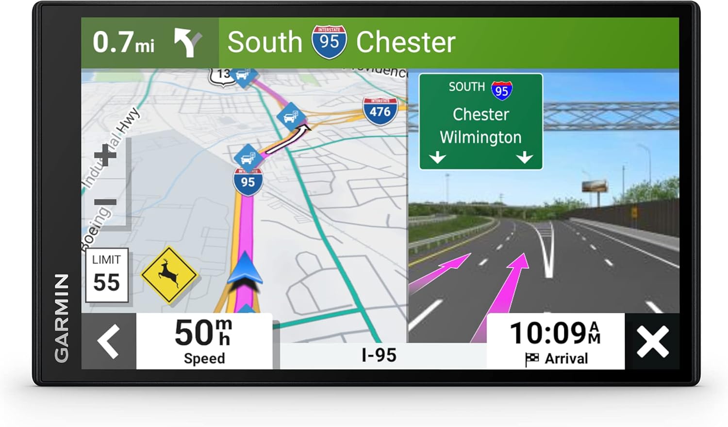 Garmin DriveSmart 76, 7-inch Car GPS Navigator with Bright, Crisp High-Resolution Maps and Garmin Voice Assist