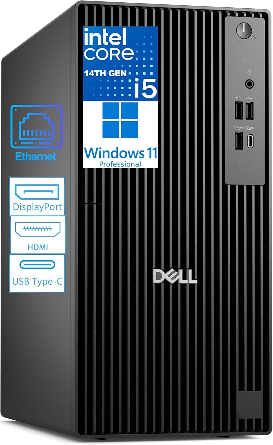 Dell Business Tower Desktop Computer, Next Gen OptiPlex, 14th Gen Intel i5-14500 vPro (14-Core, 5.0GHz), 16GB DDR5 RAM, 512GB PCIe SSD, Windows 11 Pro