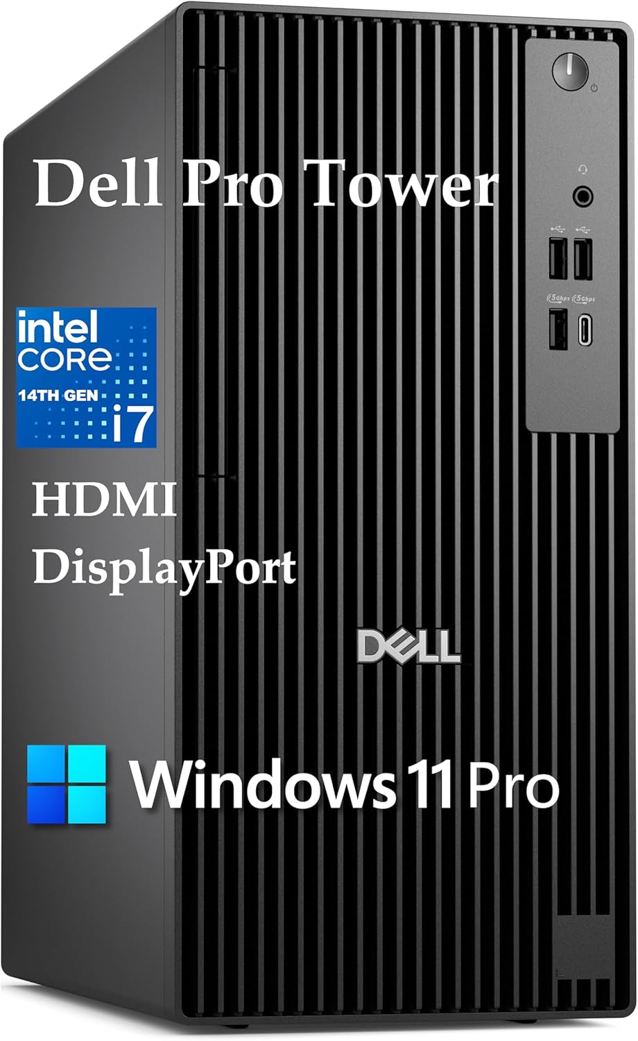Dell 2026 Pro Tower Desktop for Corporate & Business | Intel i7-14700T 20-Core 5.2GHz | 16GB DDR5 | 512GB SSD | Multi-Display | Windows 11 Pro | Enterprise Security | Next Gen OptiPlex | Jet Black