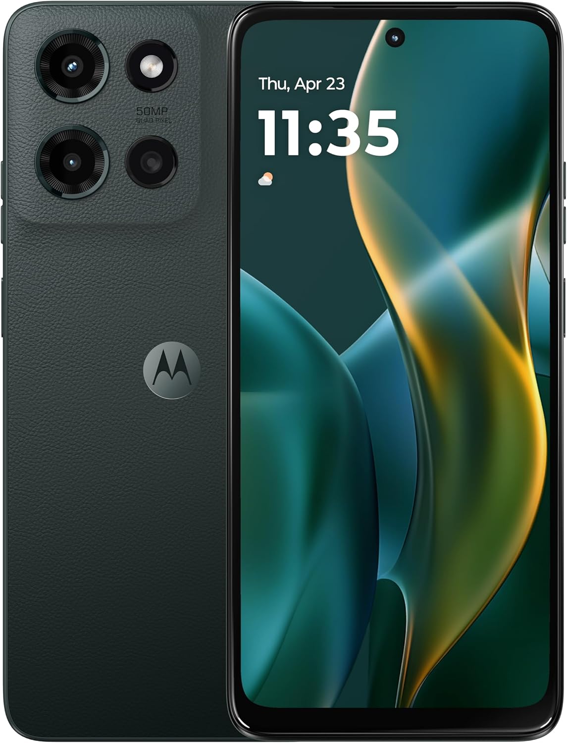 Moto G – 2025 | Unlocked | Made for US 4/128GB | 50MP Camera | Forest Gray