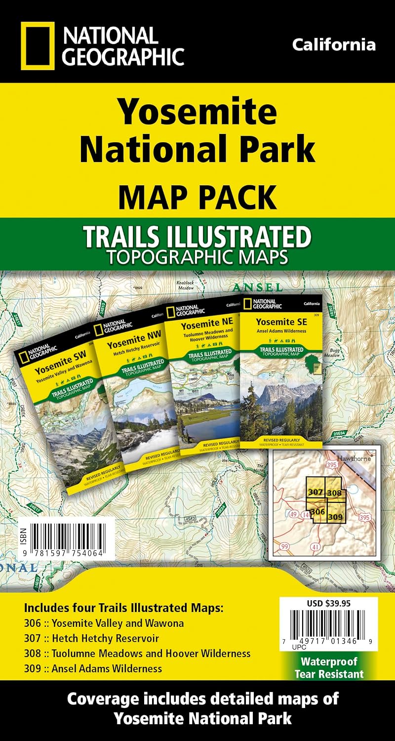 Yosemite National Park [Map Pack Bundle] (National Geographic Trails Illustrated Map) | Books