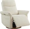 CHITA Power Swivel Glider Nursery Recliner Chair, Triple Motor, Linen | Electric Nursery Rocking Chair with Adjustable Power Headrest and Lumbar Support, GREENGUARD Gold Certified, Solid Wood Base