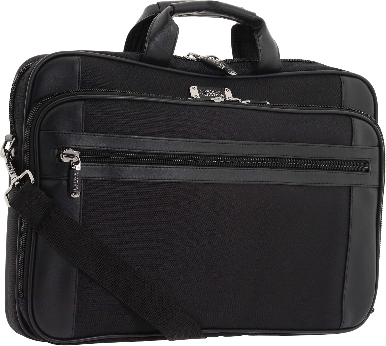 Kenneth Cole Reaction Urban Traveler Slim 18.4″ Laptop Sleeve Top Zip Computer Portfolio Bag, Black