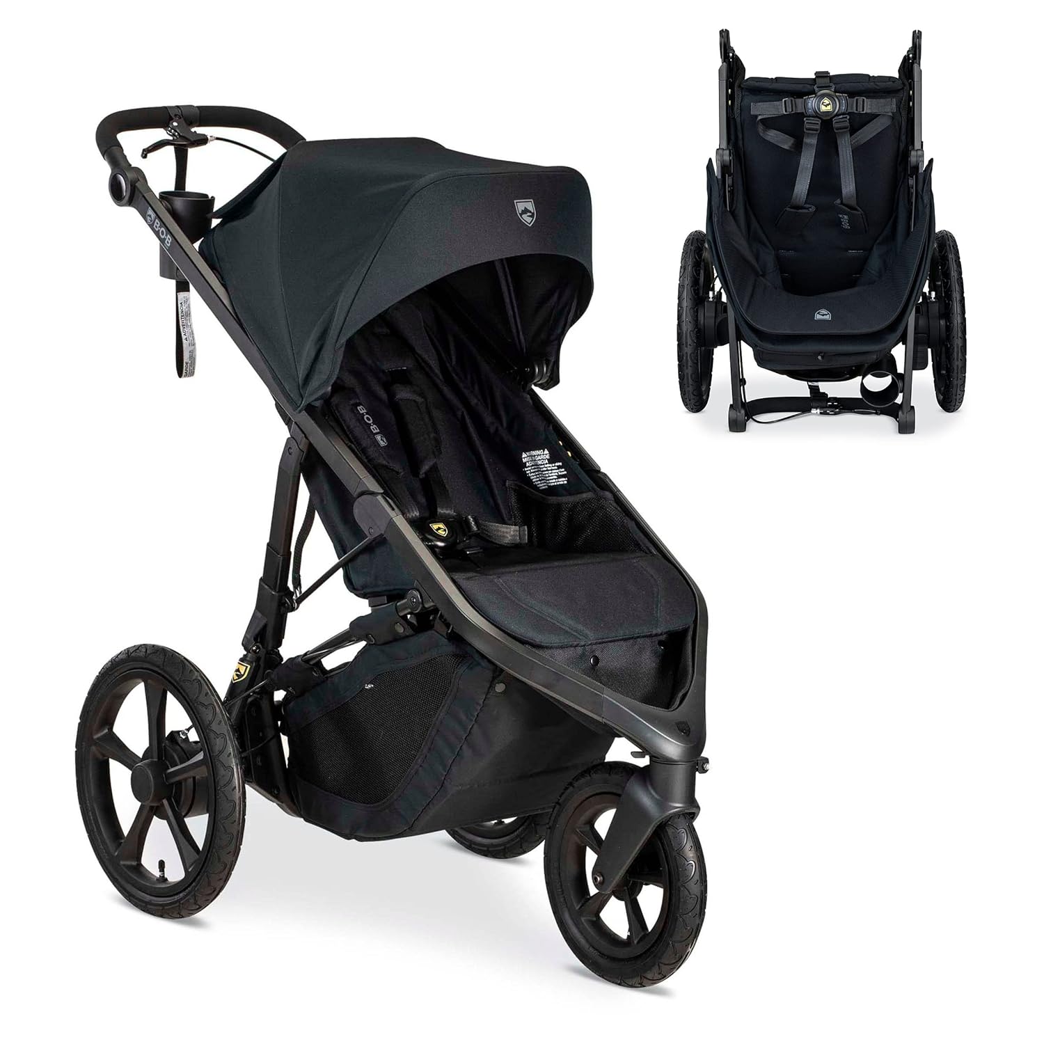 BOB Gear Wayfinder Jogging Stroller — Nightfall | Sleek, Slim Jogger Stroller; Running Stroller With Independent Dual Suspension & Air-Filled Tires; Infant Car Seat Compatible