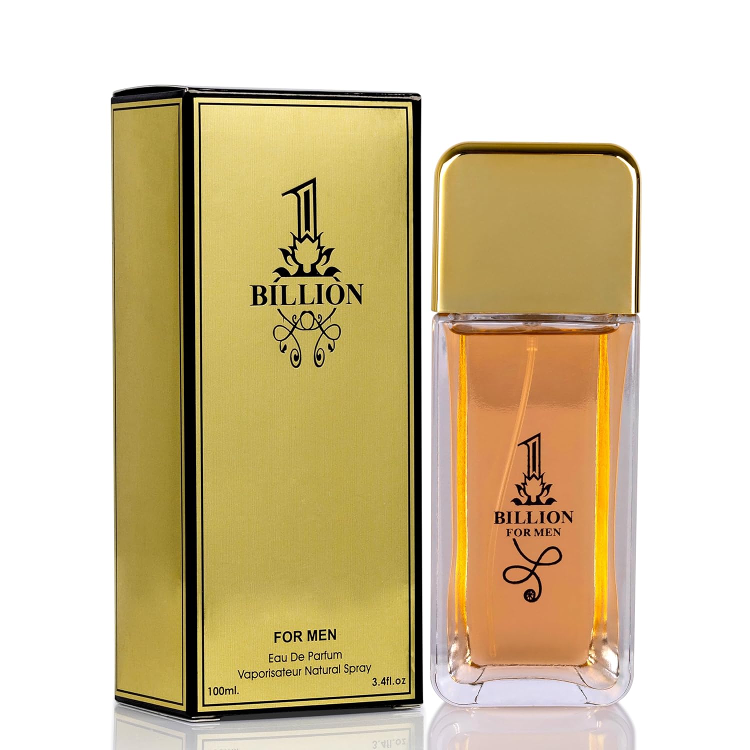 NovoGlow 1 Billion- Eau De Toilette Spray Perfume, Fragrance For Men- Daywear, Casual Daily Cologne – 3.4 Oz Bottle- Ideal EDT Beauty Gift for Birthday, Anniversary