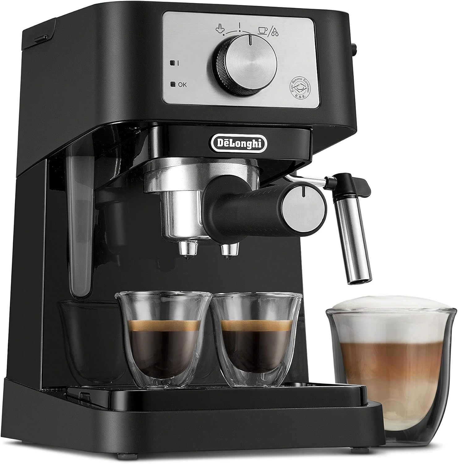 De’Longhi Stilosa Compact Manual Espresso Machine, Manual Milk Frother