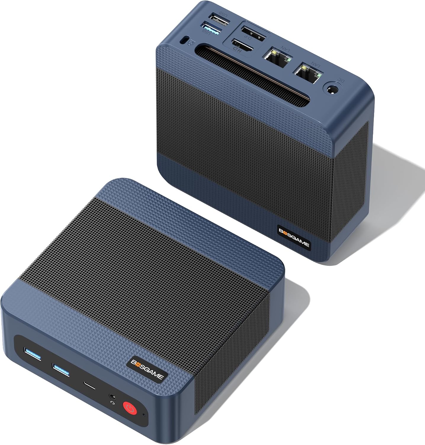 BOSGAME P3 Lite Mini PC AMD Ryzen 7 6800H, 32GB DDR5 RAM 1TB SSD, Dual 2.5GbE LAN, USB4, Triple 4K Display, Desktop Computer for Office, Home, Workstation