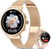Smart Watch for Women, Answer/Make Call, 1.26″ AMOLED Touchscreen Fitness Tracker with Bluetooth Calls, Heart Rate/Sleep Monitor, 120+ Sports Fitness Watch, IP68 Waterproof Smartwatch for Android iOS