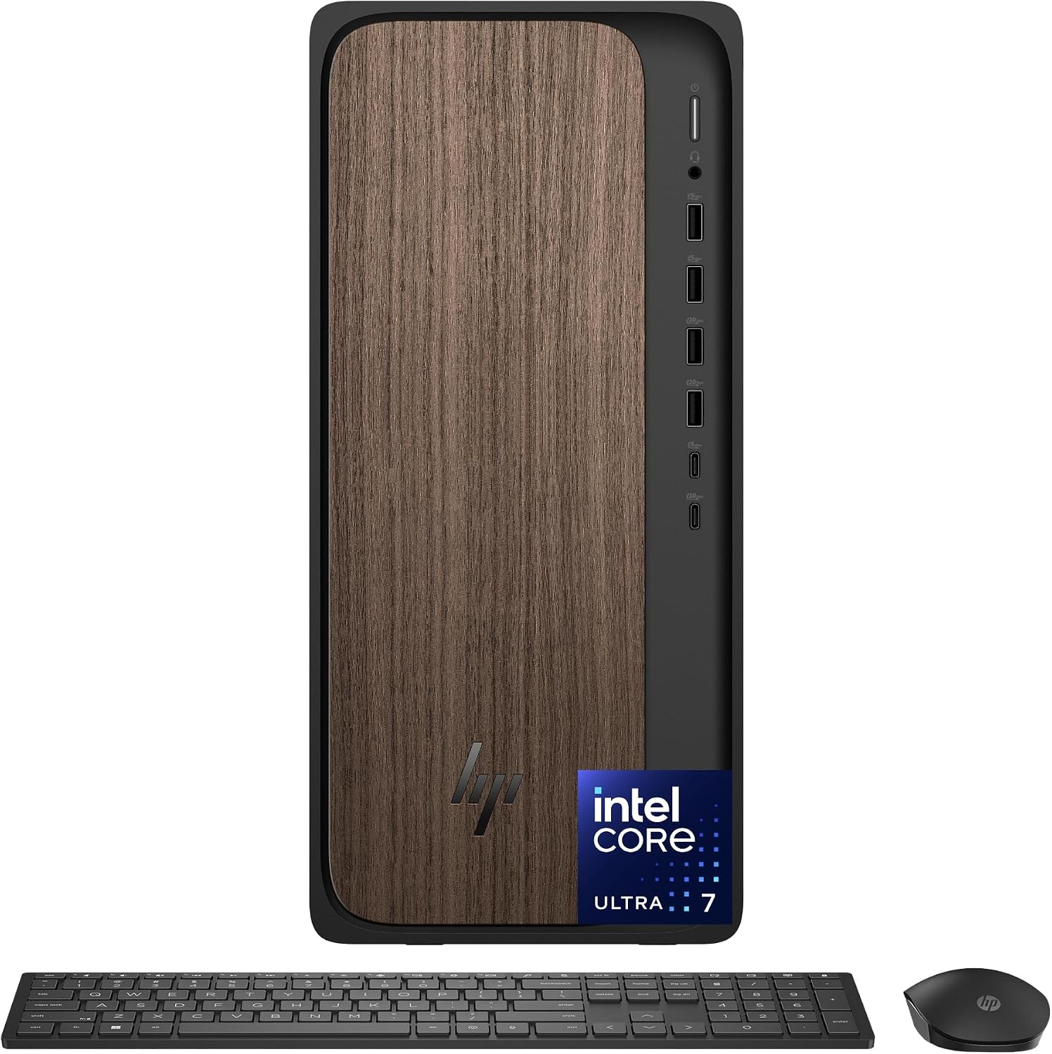 HP OmniDesk Next Gen AI PC Business Desktop PC, Intel Core Ultra 7 265 Processor, 32GB DDR5 RAM, 1TB SSD, Keyboard & Mouse, Intel Graphics, Microsoft Copilot, Wi-Fi 6, Bluetooth, Windows 11 Pro