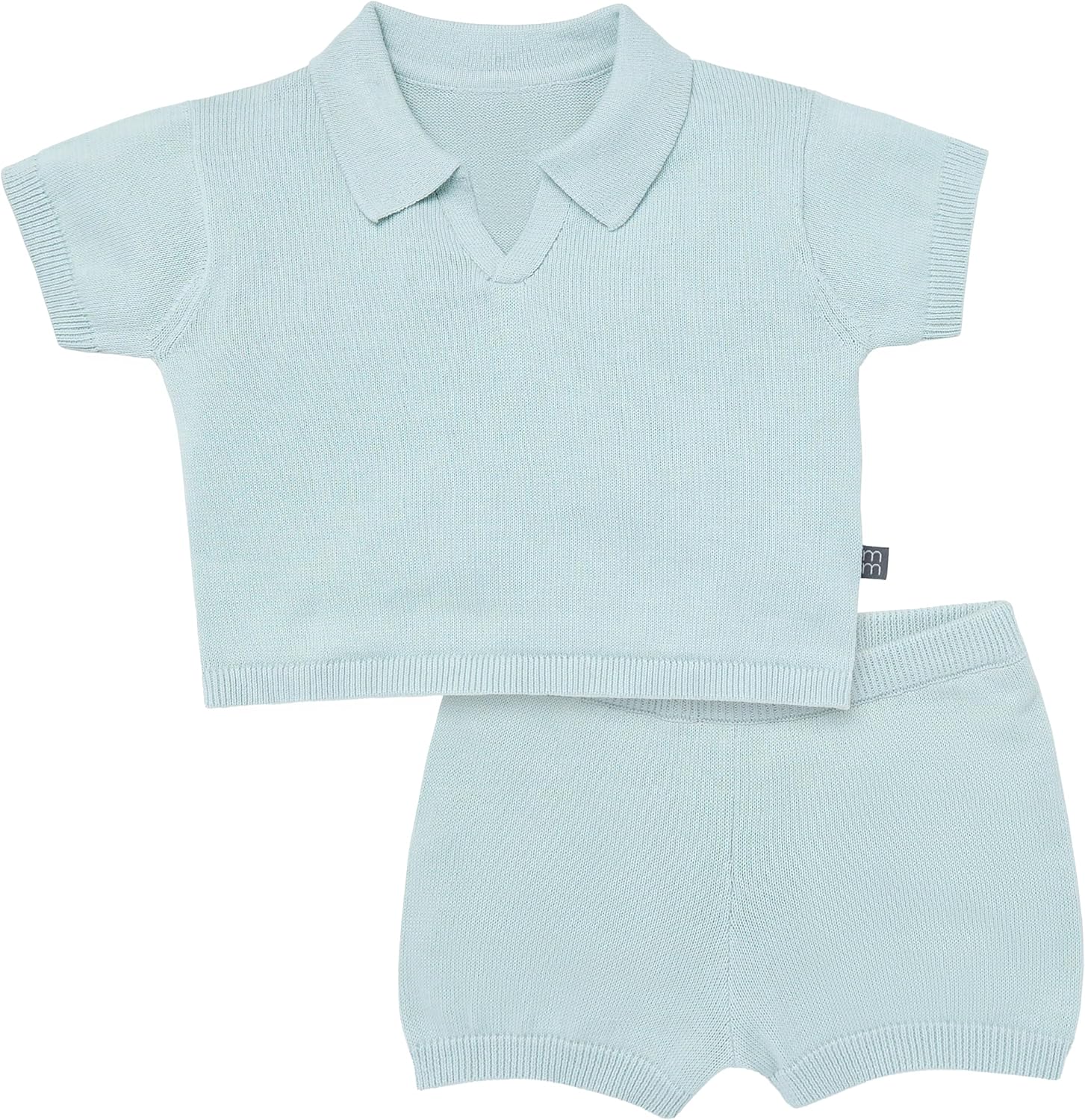 Modern Moments by Gerber Baby Boys 2 Piece Johnny Collar Sweater Short Set