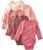 Butterblu Blake 5-Pack Long Sleeve Bodysuits 100% Organic Cotton Baby Clothes for Boys and Girls