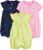 Simple Joys by Carter’s Baby Boys 3 pack Snap up Rompers
